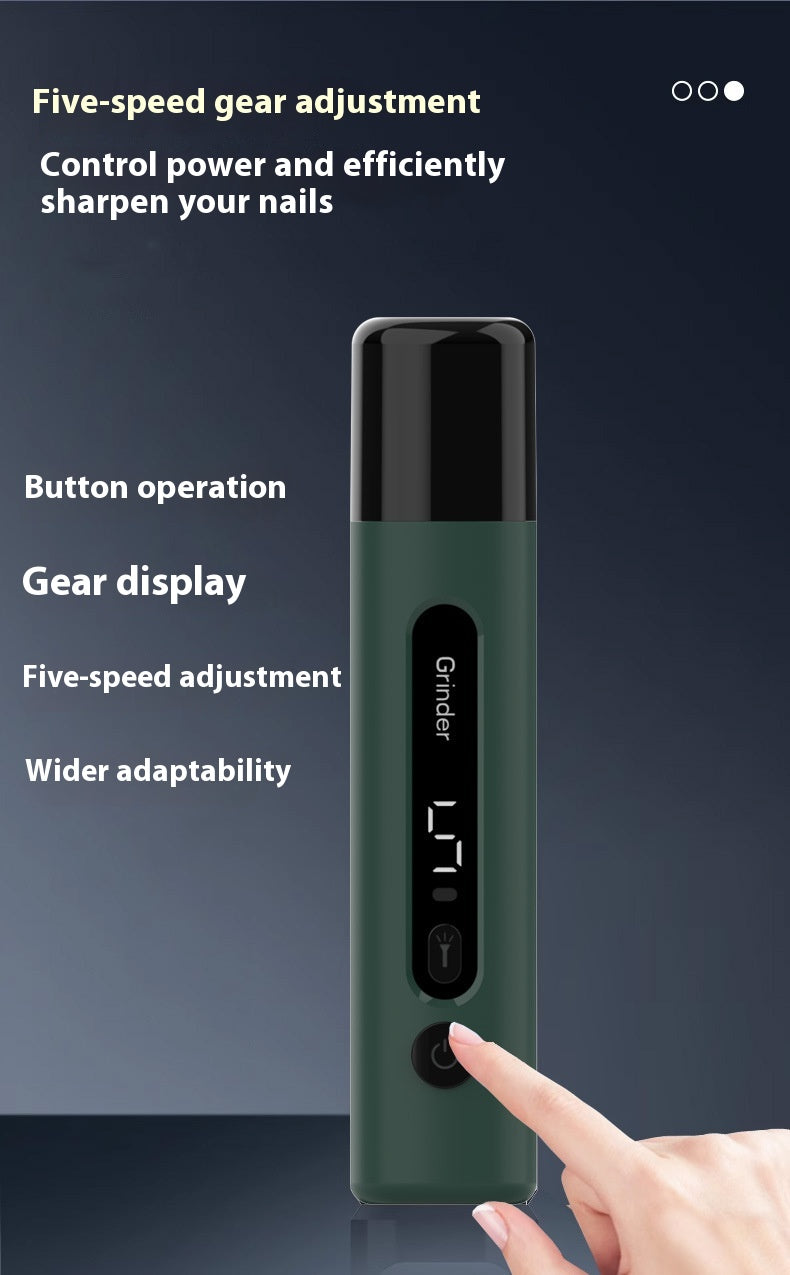 Rechargeable Electric Pet Nail Grinder – Quiet Claw Trimmer for Dogs & Cats