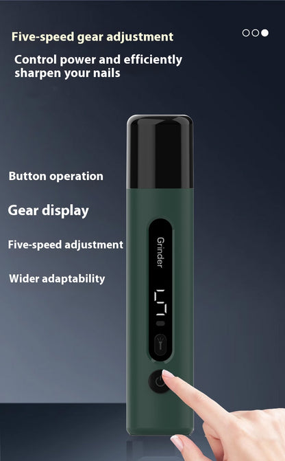 Rechargeable Electric Pet Nail Grinder – Quiet Claw Trimmer for Dogs & Cats