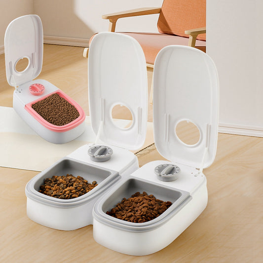 Smart Automatic Pet Feeder with Timer & Stainless Steel Bowl for Cats & Dogs