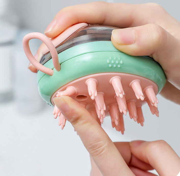 2-in-1 Pet Bath & Grooming Brush with Shampoo Dispenser