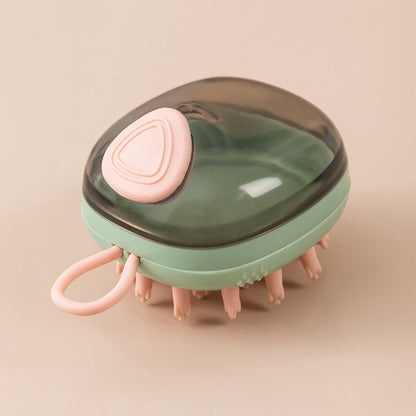 2-in-1 Pet Bath & Grooming Brush with Shampoo Dispenser