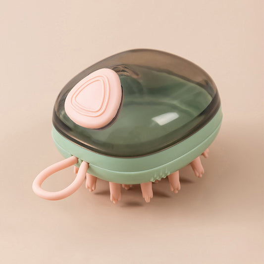 2-in-1 Pet Bath & Grooming Brush with Shampoo Dispenser