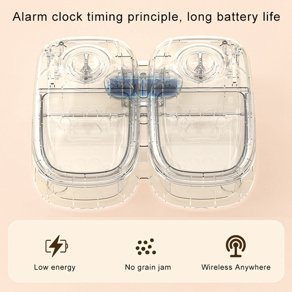 Smart Automatic Pet Feeder with Timer & Stainless Steel Bowl for Cats & Dogs